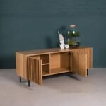 Fluted Oak Cabinet - Image 4