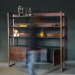 Walnut Shelving Unit, Moi - Image 2