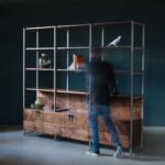 Walnut Shelving Unit, Novo - Image 3
