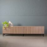 Fluted Oak Cabinet, Neutral - Image 2