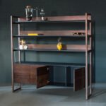 Walnut Shelving Unit, Moi - Image 3