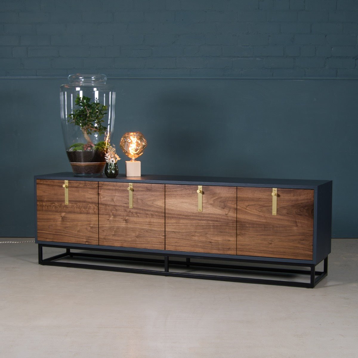 LargeWalnutTVUnit_WARIBUY.jpg Walnut TV Stand, Nea - Image 1