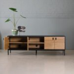 Oak TV Cabinet, Khol - Image 3