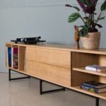 Oak Record Player Cabinet, Arte - Image 2