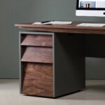 Sit-Stand Walnut Desk, Croft - Image 2