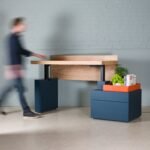 Oak Sit-Stand Desk, Raze - Image 4